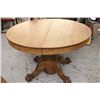 Image 1 : ROUND OAK TABLE 2 LEAVES