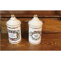HAND PAINTED COVERED CONTAINERS