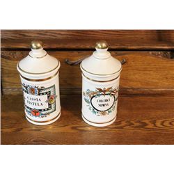 HAND PAINTED COVERED CONTAINERS