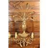 Image 3 : PAIR OF GOLD GUILDED WALL SCONCES - MADE IN ITALY