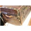 Image 6 : GREAT JENNY LIN TYPE LEATHER CASED TRUNK - FULLY DETAILED PLUS BRASS BUTTONS