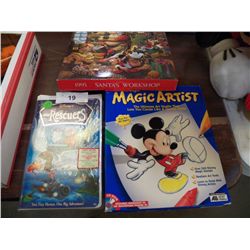 Mickey's Magic Artist & The Rescuers DVD Tape