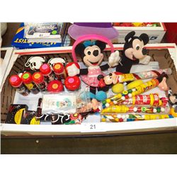 Misc. Lot of Mickey & Minnie Mouse Collectibles