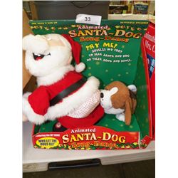 Animated Santa Dog