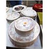 Image 1 : Misc. Lot of China by Premiere (April Rose)8- Dinner plates, 8- salad plates- 8 saucers,  -5- small 