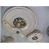 Image 1 : Harker Pottery Co. Cake Plate & Serving Knife With6 serving plates. 22 kt. gold trim on plates
