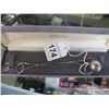 Image 1 : Sterling Silver Chain with Sterling Ball Pendant Clasp needs repair