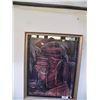Image 1 : Vase Picture in Gold Frame approx 22" x 27"