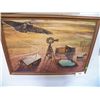 Image 1 : Large Picture of Eagle over Farm Print approx 21" x 15"
