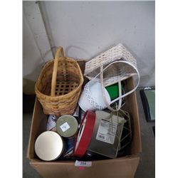 Misc. Lot of Baskets & Tins