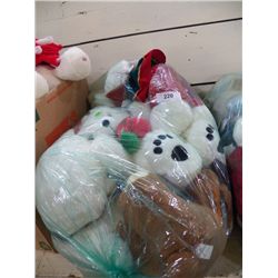 Large Box of Stuffed Animals