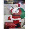 Image 1 : Large Wood Santa Decoration approx 40" x 56"