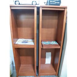 Pair of Wooden Shelves approx 21" x 15" x H63"