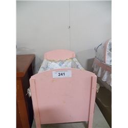 Vingate Childs Pink Toy Bed approx 10" x 18" x H12