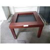 Image 1 : Wood Side Table approx 21' x 21" x H14"