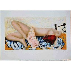 Alain Bonnefoit, Sabrina, Signed Lithograph