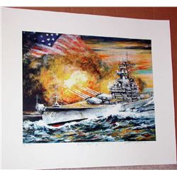 Kamil Kubik, The USS New Jersey In Action, Signed SS