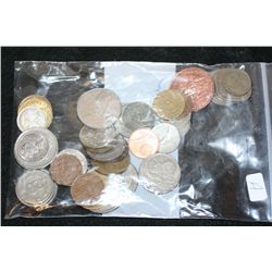Foreign Coin; Various Dates, Conditions & Denominations, Lot of 50