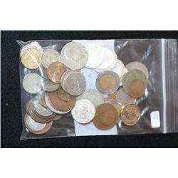 Foreign Coin; Various Dates, Conditions & Denominations; Lot of 50