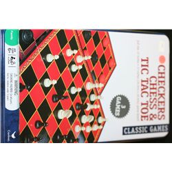 Cardinal Games; Checkers, Chess & Tic Tac Toe Classic Games