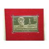 Image 2 : 1985 First Day Issue 22K Gold Replica Stamp W/Postal Stamp; Frederic Bartholdi Statue of Liberty Scu