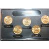 Image 1 : 2006-D US Mint State Quarter Set; BU, Layered in 24K Gold