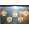 Image 1 : 1999-D US Mint State Quarter Set; BU, Layered in 24K Gold