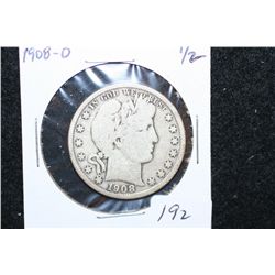 1908-O Barber Half Dollar