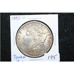 1885-O Silver Morgan $1; Toned BU