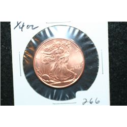 Golden State Mint Copper Round; .999 Fine Copper 1/4 Oz.