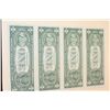 Image 2 : 2003-A US Federal Reserve Note $1; Atlanta GA Reserve, Lot of 4 Uncut Bills