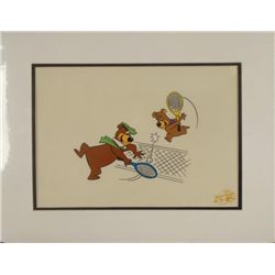 Yogi Bear & Boo Boo Ltd Ed Animation Cel Tennis