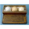 Image 1 : 3 Pc Brunswick Balke Collender Ivory Pool Balls in Box