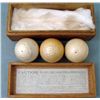 Image 2 : 3 Pc Brunswick Balke Collender Ivory Pool Balls in Box