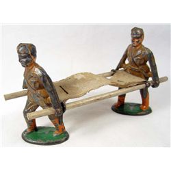 LOT - 2 LEAD SOLDIERS AND A STRETCHER