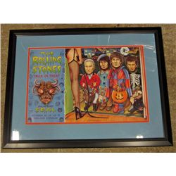 1994 ROLLING STONES CONCERT POSTER - FRAMED AND MATTED