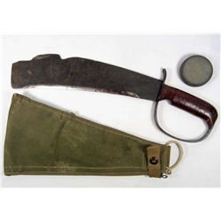 US ARMY WOODSMAN PAL 280 TRADE MARK COMBAT MACHETE W/ CANVAS COVER
