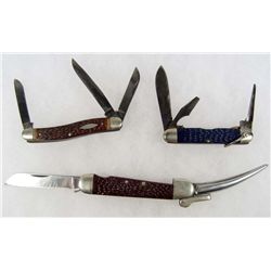 LOT OF 3 CAMILLUS POCKET KNIVES