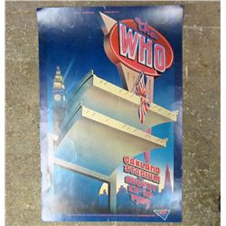1989  THE WHO  CONCERT POSTER - UNFRAMED