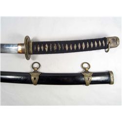 JAPANESE NAVAL OFFICERS SAMURAI SWORD W/ SCABBARD