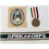 Image 1 : GERMAN NAZI ARMY AFRIKA KORPS OFFICERS CUFF TITLE/SHOULDER PATCH/AK DECORATION