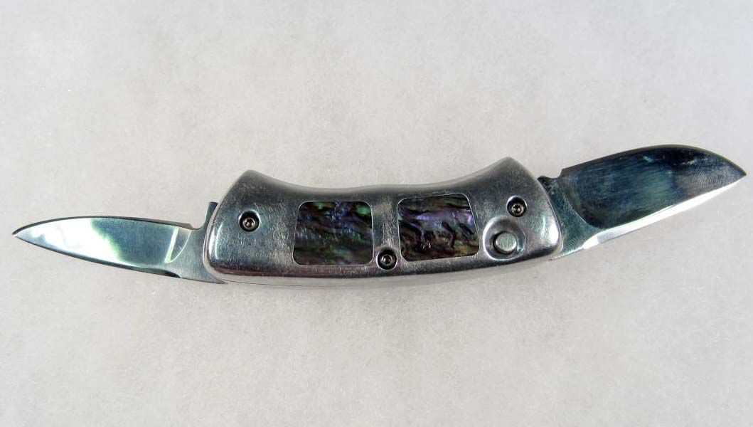 DOUBLE BLADE SWITCH BLADE POCKET KNIFE