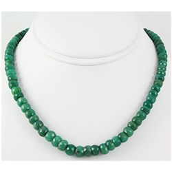 275.68ctw Natural Emerald Rondelles Necklace