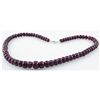 Image 2 : 315.49ctw Natural Ruby Rondelles Necklace