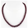 Image 1 : 287.86ctw Natural Ruby Rondelles Necklace