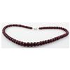 Image 2 : 287.86ctw Natural Ruby Rondelles Necklace
