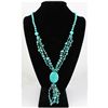 Image 1 : Natural 403.84ctw Turquiose Sterling Silver Necklace