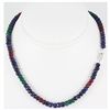 Image 1 : 182.54ctw Natural Multi-Color Rondelles Necklace