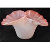 Image 1 : Pink Cased Glass Doube JIP Style Vase RARE