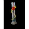 Image 1 : Art Glass Applied Floral Vase Opalescent